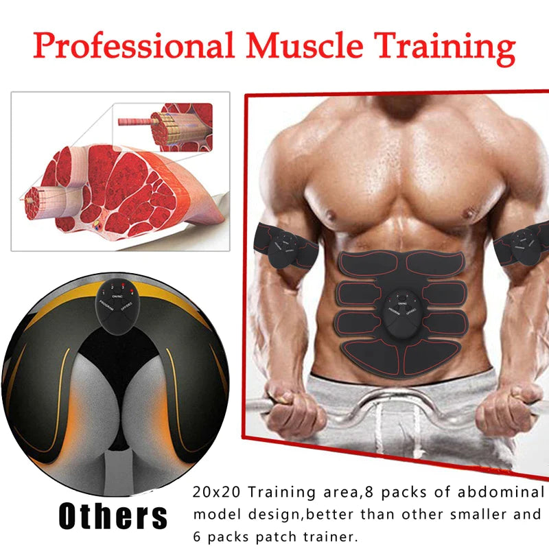 Ab muscle stimulator, core training device for men and women