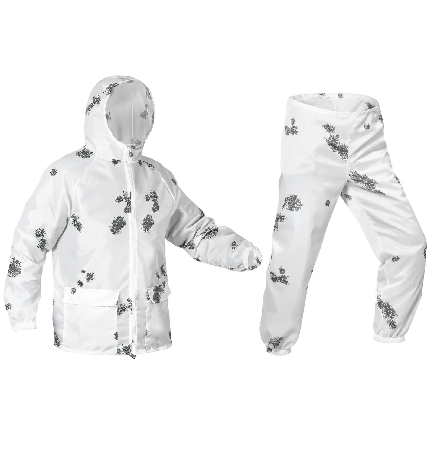 Blur Snow Camo Winter Camouflage Ultra Thin Overwhites for Hunting Airsoft Paintball Outdoor for boys (M)