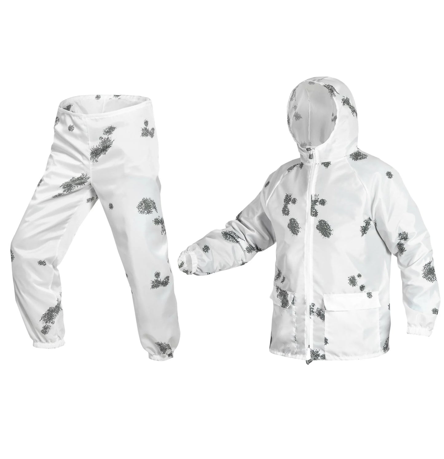 Blur Snow Camo Winter Camouflage Ultra Thin Overwhites for Hunting Airsoft Paintball Outdoor for boys (M)