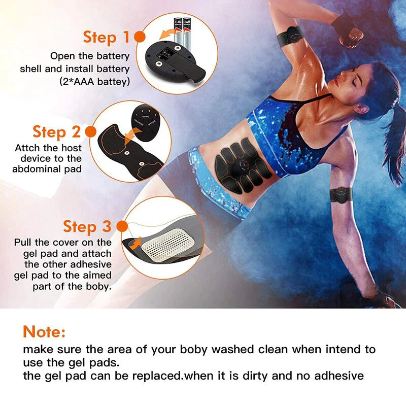 Ab muscle stimulator, core training device for men and women