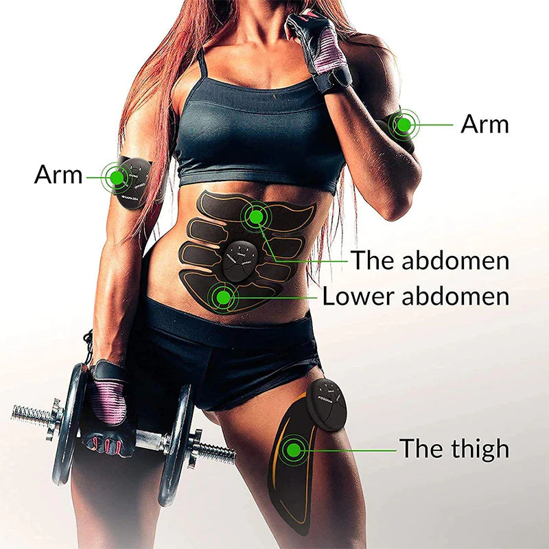 Ab muscle stimulator, core training device for men and women