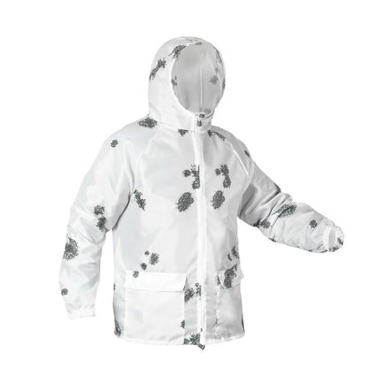 Blur Snow Camo Winter Camouflage Ultra Thin Overwhites for Hunting Airsoft Paintball Outdoor for boys (M)