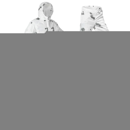 Blur Snow Camo Winter Camouflage Ultra Thin Overwhites for Hunting Airsoft Paintball Outdoor for boys (M)