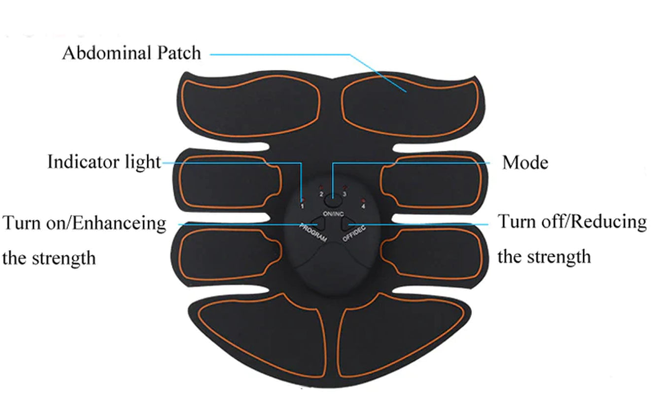 Ab muscle stimulator, core training device for men and women